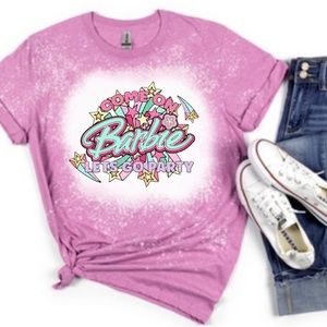 Come on Barbie Let’s Go Party Bleached Tee